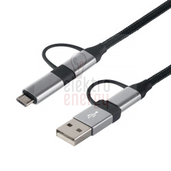 USB nabíjací kábell, 4in1,...