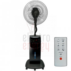 Ventilátor s parou, čierny,...